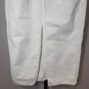 Petal & Pup Kellen Front Slit Corduroy Maxi Skirt‎ Cream Size Medium thumbnail 4
