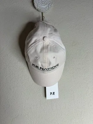 PE Nation White Hommage Blush Baseball Hat thumbnail 2