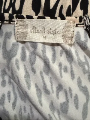 Altar’d State Leopard Print Tiered Mini Dress Medium Stretchy thumbnail 5