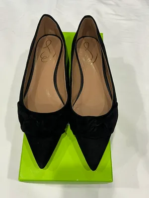 Sam Edelman Black Suede Flats thumbnail 5