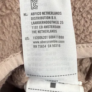 Abercrombie & Fitch Womens Quilted Sherpa‎ Pullover Sweatshirt Size S thumbnail 9
