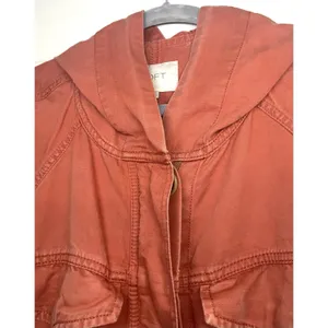Ann Taylor burnt orange Jacket / Coat Women's size XS Knee Length Hood thumbnail 7