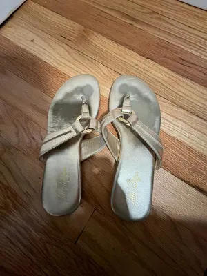 Lilly Pulitzer Mckim Wedge Sandal Gold Metallic size 6 thumbnail 4