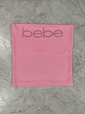 Bebe Pink Rhinestone Tube Top thumbnail 1
