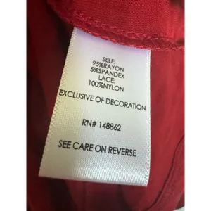 Torrid Womens Dress Sz 0‎ L 12 Red Mini Super Soft Lace Inset Skater NEW thumbnail 12