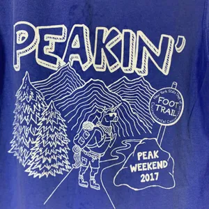 St Lawrence University Outing Club Tank Top Blue Small Peakin 2017‎ Collegiate thumbnail 8