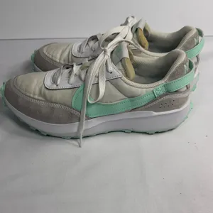 Nike Women's Sneakers in Mint Green and White thumbnail 3