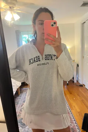 Ft. Myers. Quarter Zip Gray Size M thumbnail 1