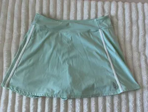 Free People Movement Mint Green Circle Skirt with White Trim thumbnail 1