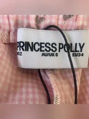 Princess Polly NEW Shorts Boxers Lounge Women’s 2 Pink Coquette Floral Gingham thumbnail 4