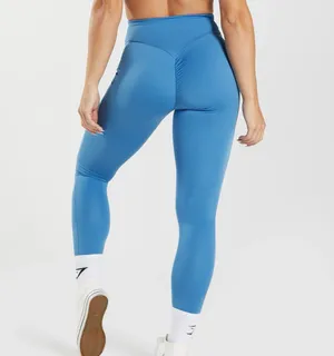 Gymshark Power Leggings Coastal Blue Original thumbnail 2