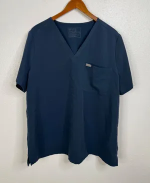 Figs Women's Navy Catarina Scrub Top Size‎ XXL thumbnail 1