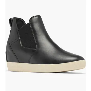 Sorel Out N About Wedge Leather Bootie, Ankle Boots Black, Size 9.5‎ NWT thumbnail 2