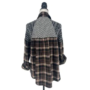 Free People Fireside Nights Plaid Button Down Shirt XS‎ thumbnail 8