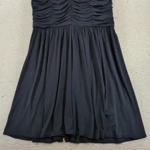 Brooks Brothers Red Fleece Navy Blue Ruched Sleeveless Jersey Dress XL thumbnail 6