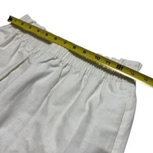 NEW J.‎ Crew Linen Blend Ivory Lined Scallop Hem Skirt Coastal Minimalist 4 thumbnail 9
