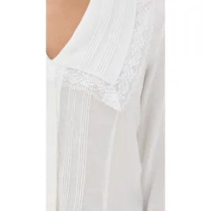 New! Reformation Vivi Cotton Voile Top In Ivory Size‎ 4 $168 thumbnail 5