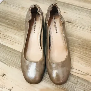Brooklyn Champagne Lott block heel Pump sz 7.5 thumbnail 8