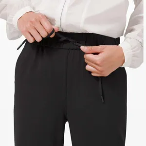 Lululemon Keep Moving Pant 7/8 High-Rise Drawstring Waist in Black W1632 Sz 4 thumbnail 4