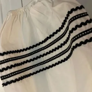 Joie cotton peplum ric rac embroidered puff sleeve blouse xs thumbnail 6