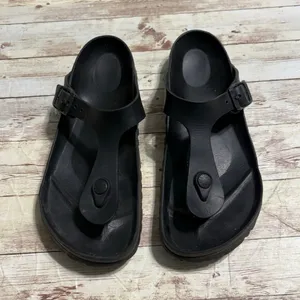 Birkenstock Gizeh EVA Thong Sandals Size EU 37 Women's US 6.5 7 Black Rubber thumbnail 2