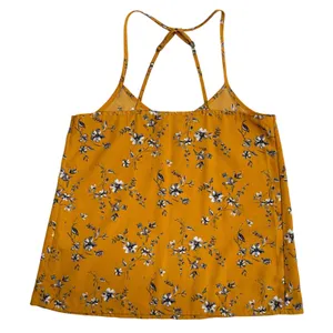 Hollister Women's Strappy Floral Tank Top - Golden XS - EUC‎ thumbnail 2