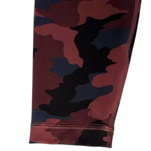 Lululemon Leggings 4 Wunder Under Camo High Rise‎ Black Red Blue thumbnail 3