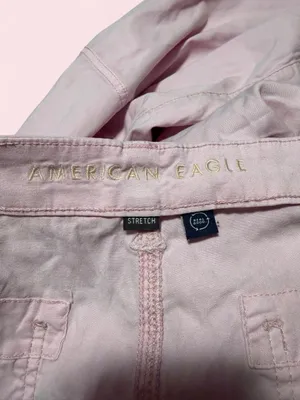 American Eagle Outfitters pink super high rise Wide Leg Cargo Pants thumbnail 3