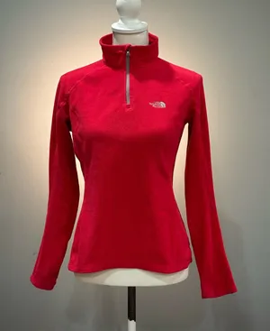 Pink The North Face Lightweight Fleece Jacket Size S EUC thumbnail 1
