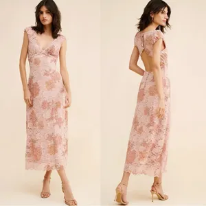 Free People Dainty Ethereal Butterfly Babe Lace Maxi Dress Antique Floral Small thumbnail 14