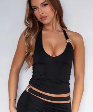 White Fox Broken Hearted Halter Top thumbnail 1
