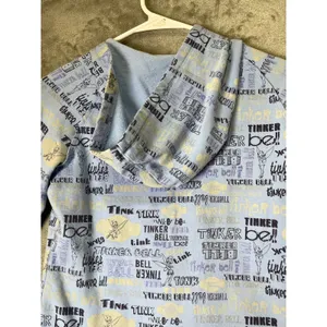 Disneyland Resort Women’s M Blue Graffiti Print Zip Up Hoodie Y2K Baddie Disney thumbnail 5