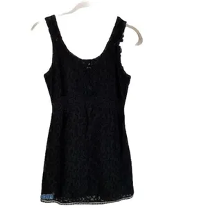Anthropologie Free People Sz S Dress Daisy Chain Semi-sheer Lace Crochet Bodycon thumbnail 3