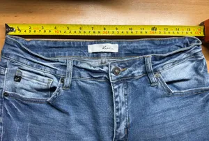 KanCan Mid Rise Distressed Fringe Hem Ankle Skinny Jeans Size 13 30 KC6204M thumbnail 12