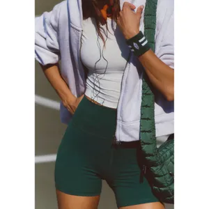 Free People FP Movement Never Better 5"‎ biker shorts evergreen size L thumbnail 8