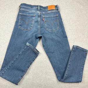 Levis Premium 311 Shaping Skinny Jeans Women's 26 Blue Denim 9in Rise thumbnail 2