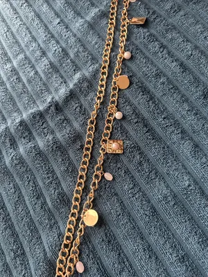 Ladies Gold Charm Chain Belt NWT by a new day thumbnail 5