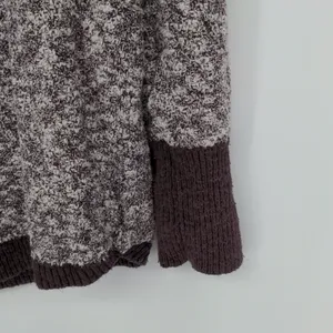L.L. Bean Signature Cotton Linen Ragg Sweater Size Large Mock‎ Neck Marled thumbnail 14
