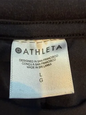 Athleta Gray Long Sleeve Crewneck Tee Size Large - C30-115 thumbnail 2