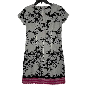The Limited Dress Size Small Tan Black Floral Pink Bottom SS‎ Womens Silk Blend thumbnail 8