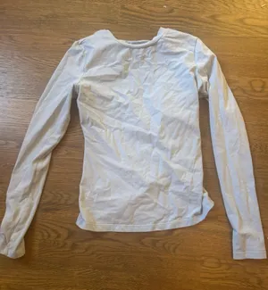 Light Blue Long Sleeve Top White Size XS thumbnail 1