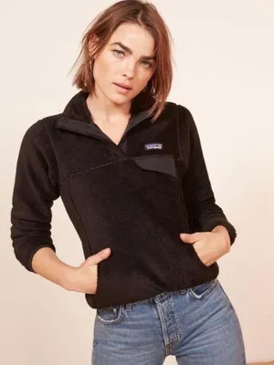 Patagonia Re-Tool Snap T Fleece Pullover Black Size Small thumbnail 1