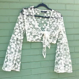 Nasty Gal collection sheer crop top thumbnail 3