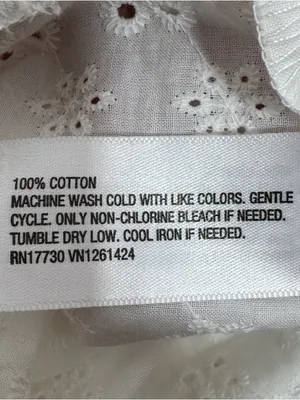 Wild Fable Eyelet Scallop Hem Boxer Shorts White XS‎ Cottagecore Elastic Pull On thumbnail 11