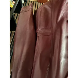 East 5th red leather jacket size xl petite stylish moto style real leather thumbnail 3