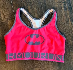 Under Armour Pink Batman Sports Bra thumbnail 1