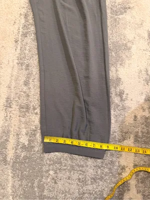 Women’s Elastic  Waist Wide-Leg Pants - Gray thumbnail 8