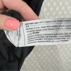 Abercrombie & Fitch Black Square Neck Bodysuit‎ thumbnail 4