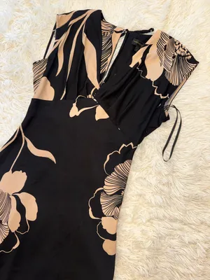 NEW Donna Karan New York Floral Print Midi Dress sz 8 thumbnail 6