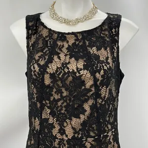 Apt 9 Black Lace Whimsigoth New Sleeveless Dress thumbnail 2